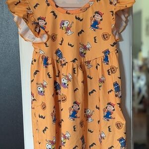 Orange Halloween Themed Dress